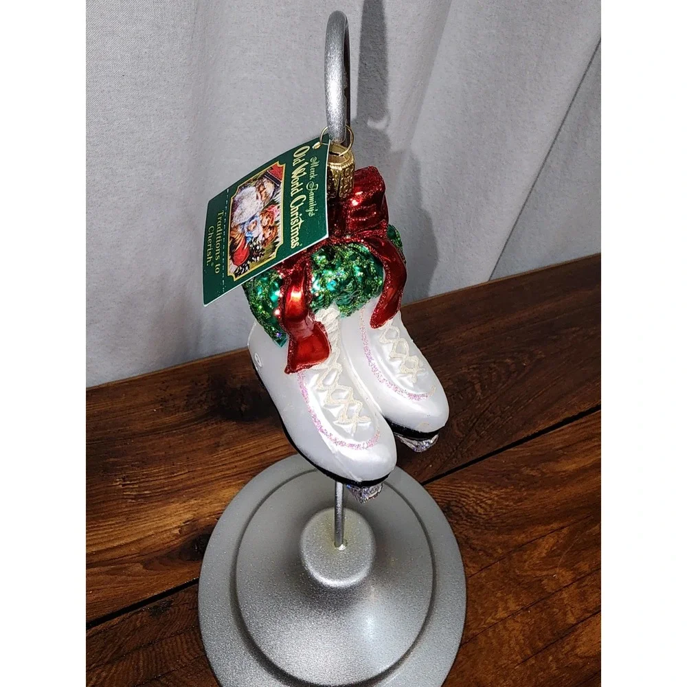 NEW Old World Christmas Ice Skates Ornament Merck‎ Family